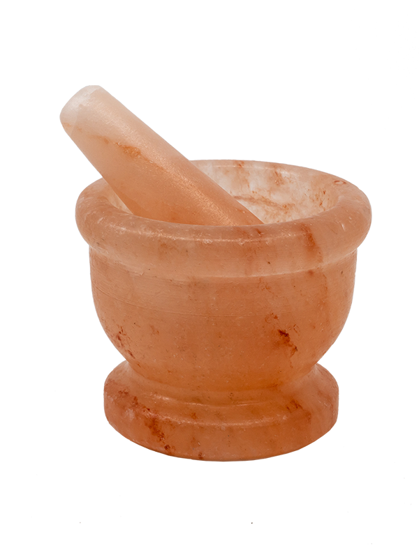 Pink Salt Mortar and Pestle