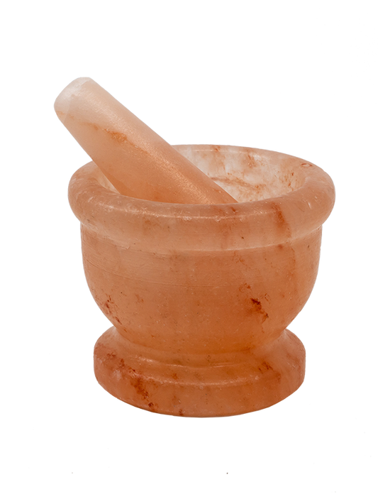 Pink Salt Mortar and Pestle